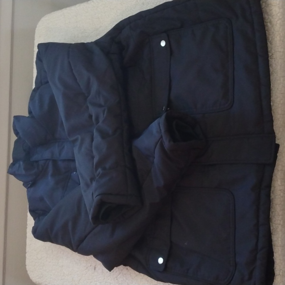Yozai XXL Black Winter Puffer Coat/Parka